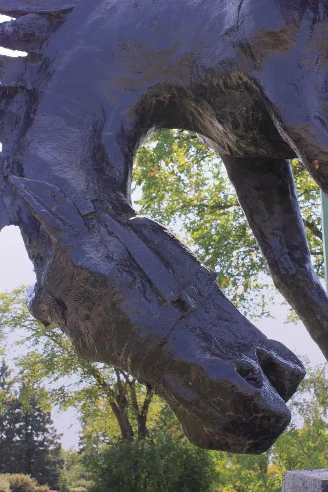 Horse statue head, Meadow Lake